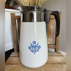 Corning Ware Blue Cornflower 9 Cup Percolator